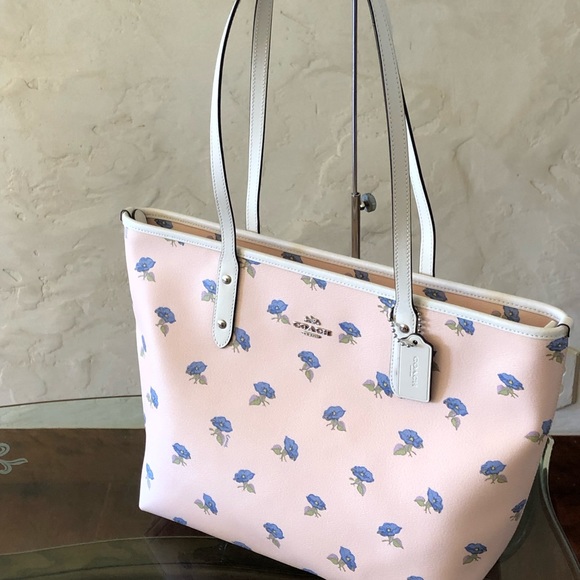 NWT Coach Floral Snow White Zip tote&wallet&pouch - Picture 7 of 8